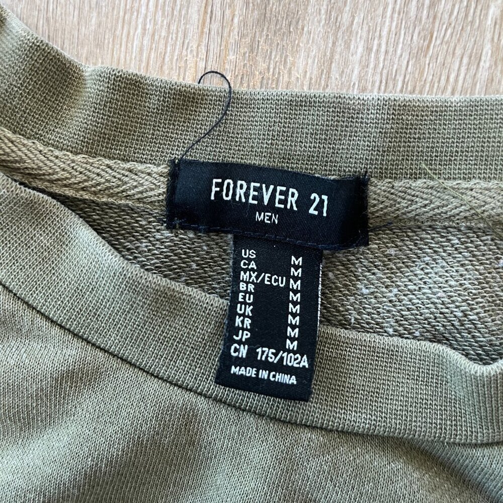 Mens Forever 21 Green Short Sleeve Tshirt - M - Picture 5 of 5